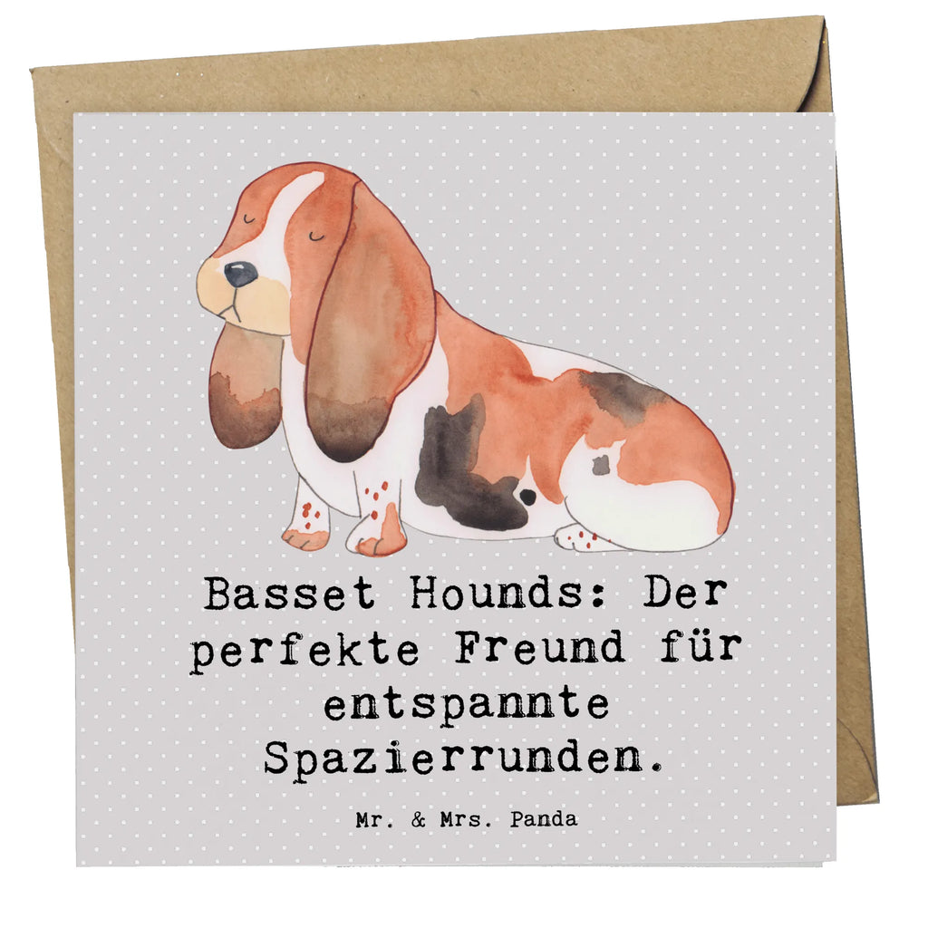 Deluxe Karte Basset Hound Freund Karte, Grußkarte, Klappkarte, Einladungskarte, Glückwunschkarte, Hochzeitskarte, Geburtstagskarte, Hochwertige Grußkarte, Hochwertige Klappkarte, Hund, Hunderasse, Rassehund, Hundebesitzer, Geschenk, Tierfreund, Schenken, Welpe