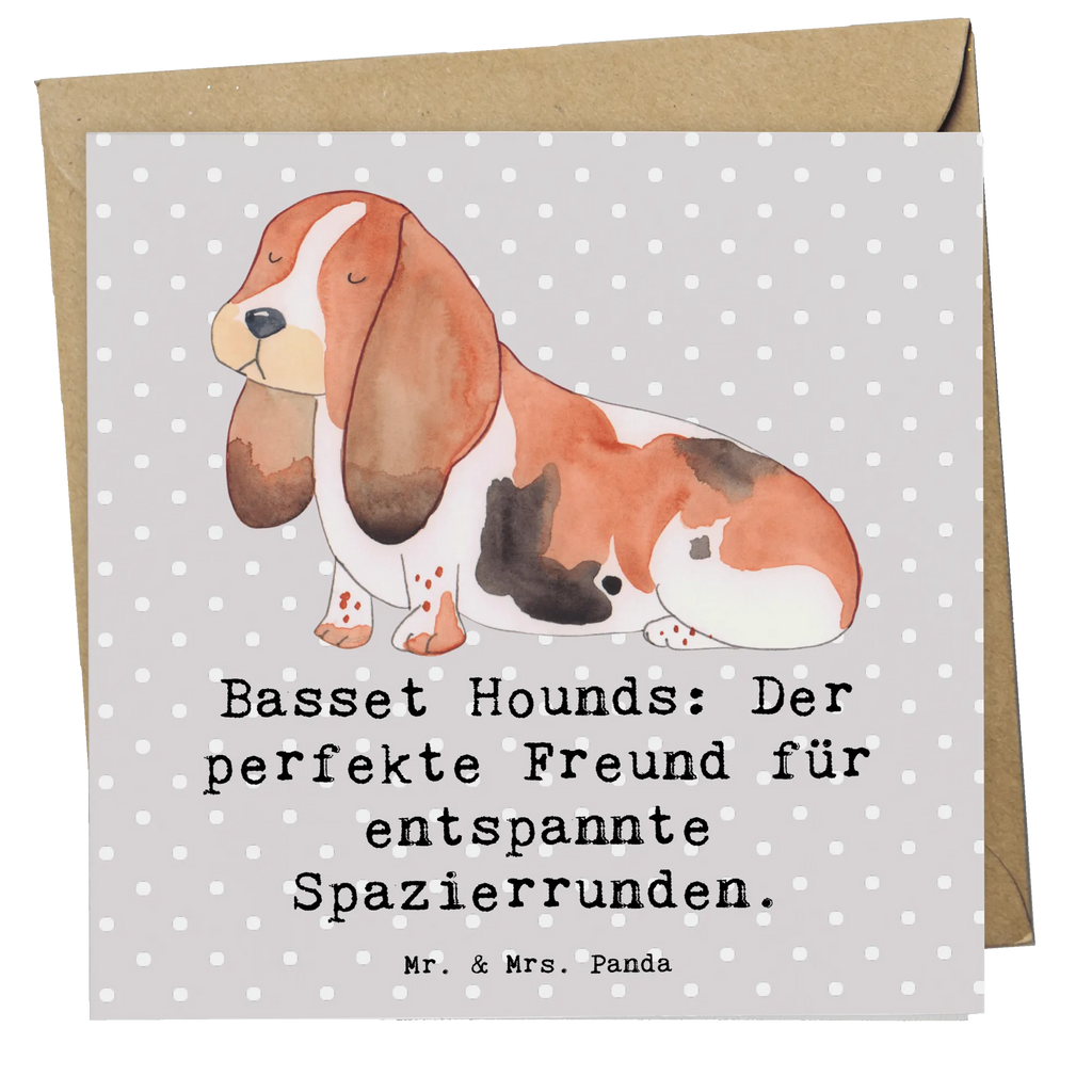 Deluxe Karte Basset Hound Freund Karte, Grußkarte, Klappkarte, Einladungskarte, Glückwunschkarte, Hochzeitskarte, Geburtstagskarte, Hochwertige Grußkarte, Hochwertige Klappkarte, Hund, Hunderasse, Rassehund, Hundebesitzer, Geschenk, Tierfreund, Schenken, Welpe