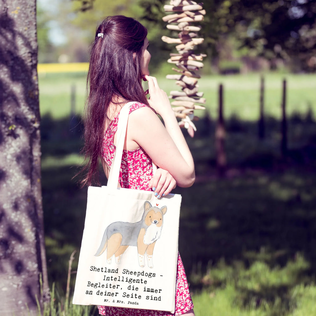 Tragetasche Shetland Sheepdog Freund Beuteltasche, Beutel, Einkaufstasche, Jutebeutel, Stoffbeutel, Tasche, Shopper, Umhängetasche, Strandtasche, Schultertasche, Stofftasche, Tragetasche, Badetasche, Jutetasche, Einkaufstüte, Laptoptasche, Hund, Hunderasse, Rassehund, Hundebesitzer, Geschenk, Tierfreund, Schenken, Welpe