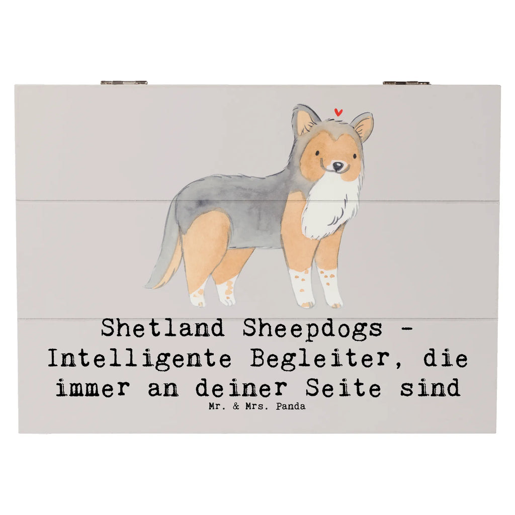 Holzkiste Shetland Sheepdog Freund Holzkiste, Kiste, Schatzkiste, Truhe, Schatulle, XXL, Erinnerungsbox, Erinnerungskiste, Dekokiste, Aufbewahrungsbox, Geschenkbox, Geschenkdose, Hund, Hunderasse, Rassehund, Hundebesitzer, Geschenk, Tierfreund, Schenken, Welpe