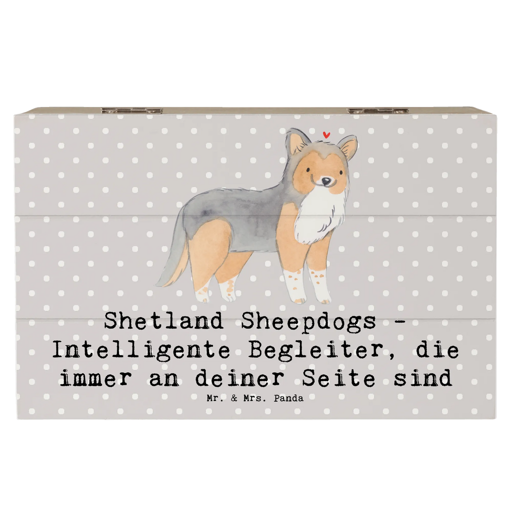 Holzkiste Shetland Sheepdog Freund Holzkiste, Kiste, Schatzkiste, Truhe, Schatulle, XXL, Erinnerungsbox, Erinnerungskiste, Dekokiste, Aufbewahrungsbox, Geschenkbox, Geschenkdose, Hund, Hunderasse, Rassehund, Hundebesitzer, Geschenk, Tierfreund, Schenken, Welpe