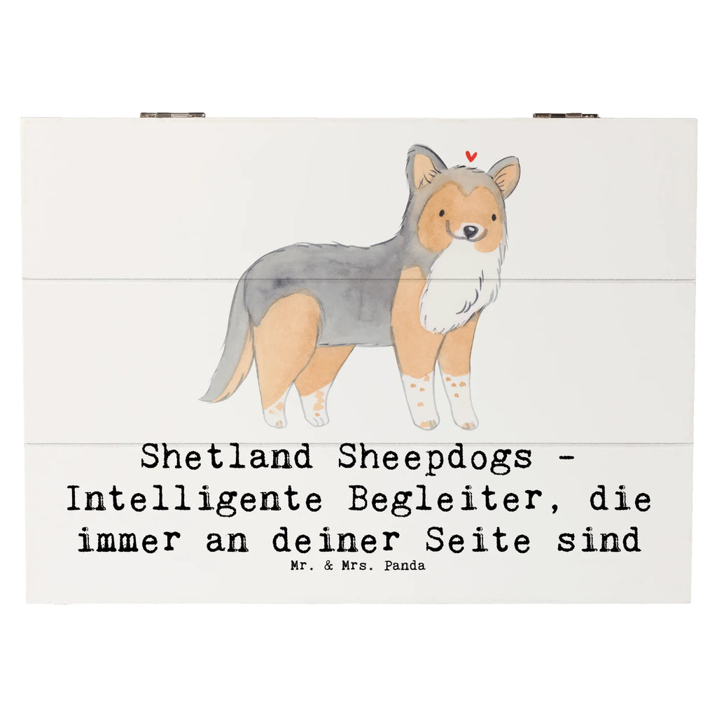 Holzkiste Shetland Sheepdog Freund Holzkiste, Kiste, Schatzkiste, Truhe, Schatulle, XXL, Erinnerungsbox, Erinnerungskiste, Dekokiste, Aufbewahrungsbox, Geschenkbox, Geschenkdose, Hund, Hunderasse, Rassehund, Hundebesitzer, Geschenk, Tierfreund, Schenken, Welpe