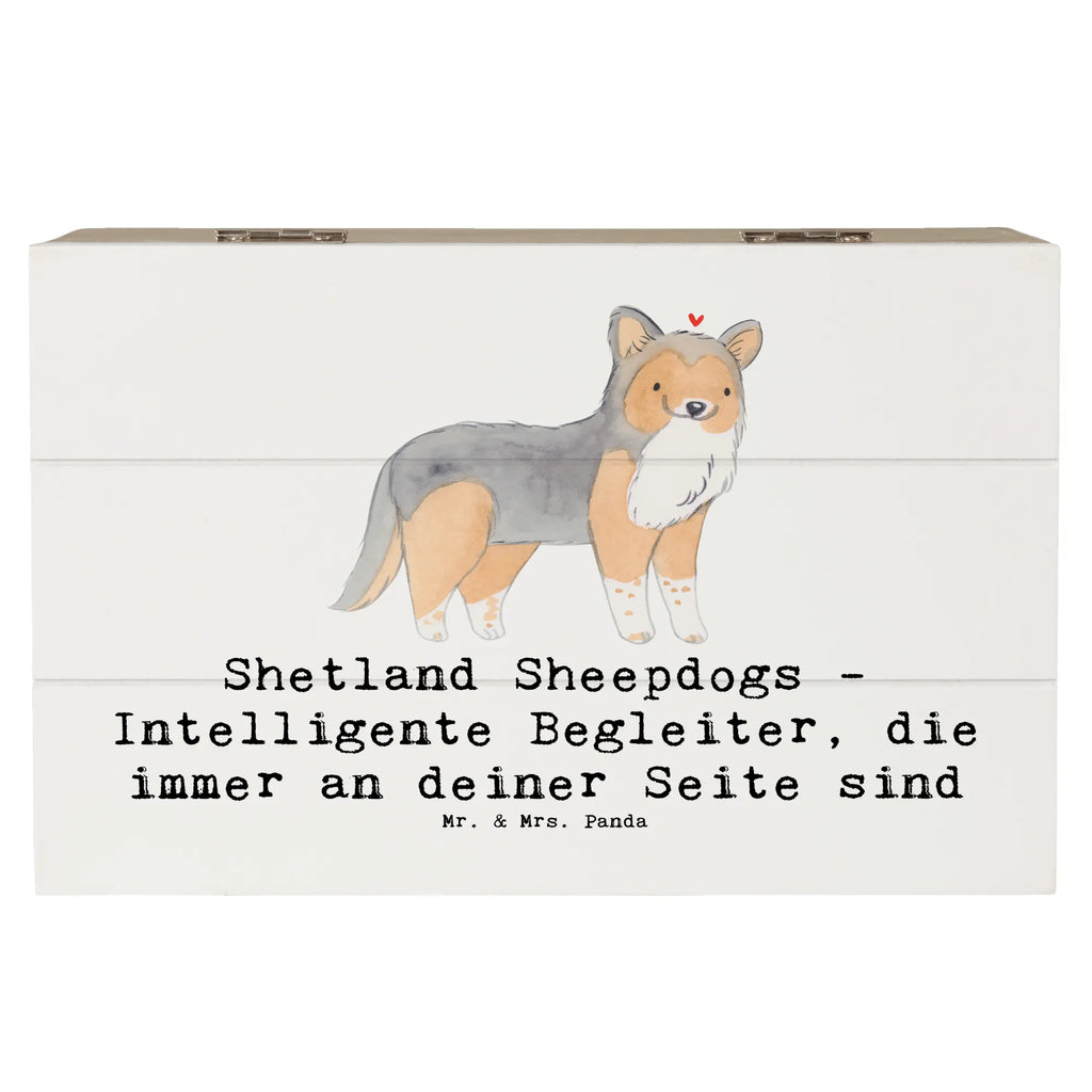 Holzkiste Shetland Sheepdog Freund Holzkiste, Kiste, Schatzkiste, Truhe, Schatulle, XXL, Erinnerungsbox, Erinnerungskiste, Dekokiste, Aufbewahrungsbox, Geschenkbox, Geschenkdose, Hund, Hunderasse, Rassehund, Hundebesitzer, Geschenk, Tierfreund, Schenken, Welpe