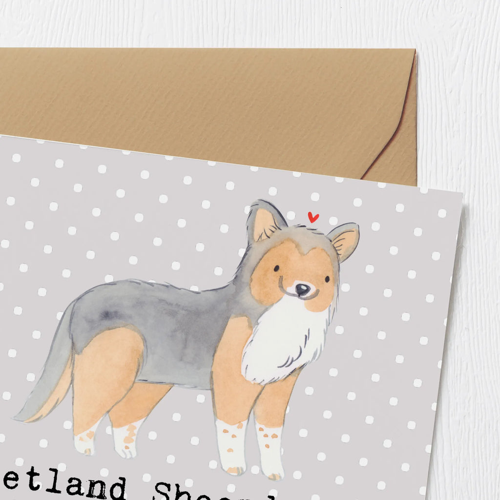 Deluxe Karte Shetland Sheepdog Freunde Karte, Grußkarte, Klappkarte, Einladungskarte, Glückwunschkarte, Hochzeitskarte, Geburtstagskarte, Hochwertige Grußkarte, Hochwertige Klappkarte, Hund, Hunderasse, Rassehund, Hundebesitzer, Geschenk, Tierfreund, Schenken, Welpe