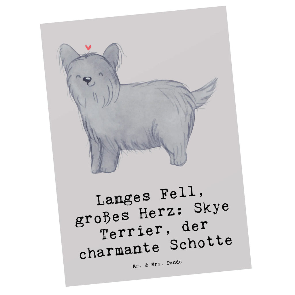 Postkarte Skye Terrier Postkarte, Karte, Geschenkkarte, Grußkarte, Einladung, Ansichtskarte, Geburtstagskarte, Einladungskarte, Dankeskarte, Ansichtskarten, Einladung Geburtstag, Einladungskarten Geburtstag, Hund, Hunderasse, Rassehund, Hundebesitzer, Geschenk, Tierfreund, Schenken, Welpe