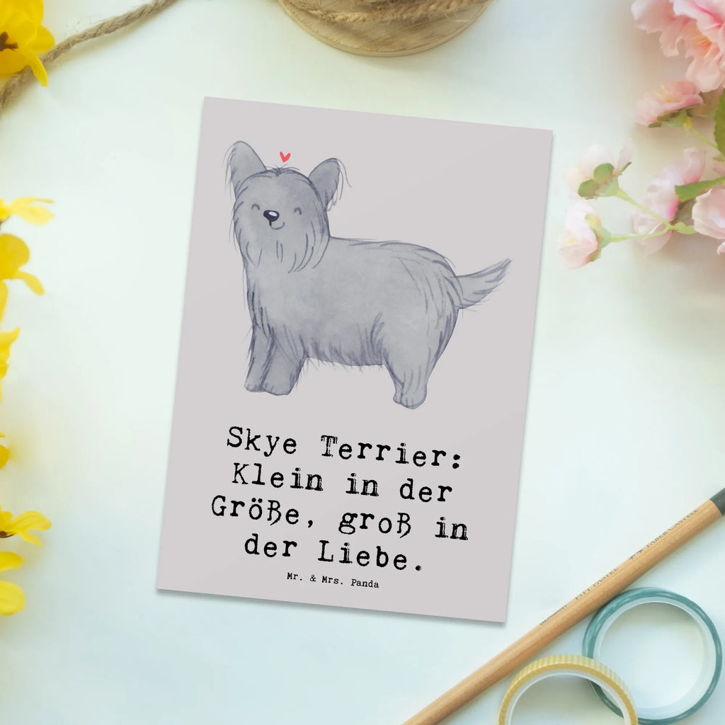 Postkarte Skye Terrier Liebe Postkarte, Karte, Geschenkkarte, Grußkarte, Einladung, Ansichtskarte, Geburtstagskarte, Einladungskarte, Dankeskarte, Ansichtskarten, Einladung Geburtstag, Einladungskarten Geburtstag, Hund, Hunderasse, Rassehund, Hundebesitzer, Geschenk, Tierfreund, Schenken, Welpe