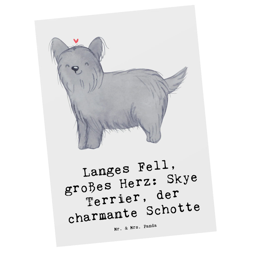 Postkarte Skye Terrier Postkarte, Karte, Geschenkkarte, Grußkarte, Einladung, Ansichtskarte, Geburtstagskarte, Einladungskarte, Dankeskarte, Ansichtskarten, Einladung Geburtstag, Einladungskarten Geburtstag, Hund, Hunderasse, Rassehund, Hundebesitzer, Geschenk, Tierfreund, Schenken, Welpe