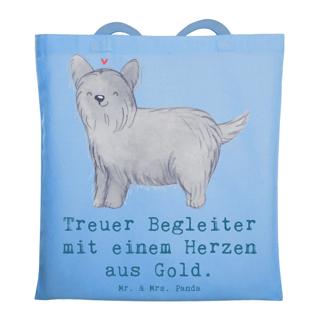 Tragetasche Skye Terrier Herz Beuteltasche, Beutel, Einkaufstasche, Jutebeutel, Stoffbeutel, Tasche, Shopper, Umhängetasche, Strandtasche, Schultertasche, Stofftasche, Tragetasche, Badetasche, Jutetasche, Einkaufstüte, Laptoptasche, Hund, Hunderasse, Rassehund, Hundebesitzer, Geschenk, Tierfreund, Schenken, Welpe