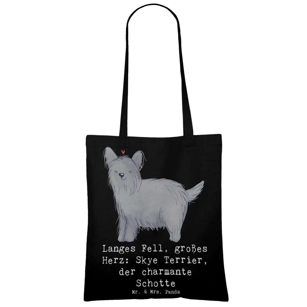 Tragetasche Skye Terrier Beuteltasche, Beutel, Einkaufstasche, Jutebeutel, Stoffbeutel, Tasche, Shopper, Umhängetasche, Strandtasche, Schultertasche, Stofftasche, Tragetasche, Badetasche, Jutetasche, Einkaufstüte, Laptoptasche, Hund, Hunderasse, Rassehund, Hundebesitzer, Geschenk, Tierfreund, Schenken, Welpe