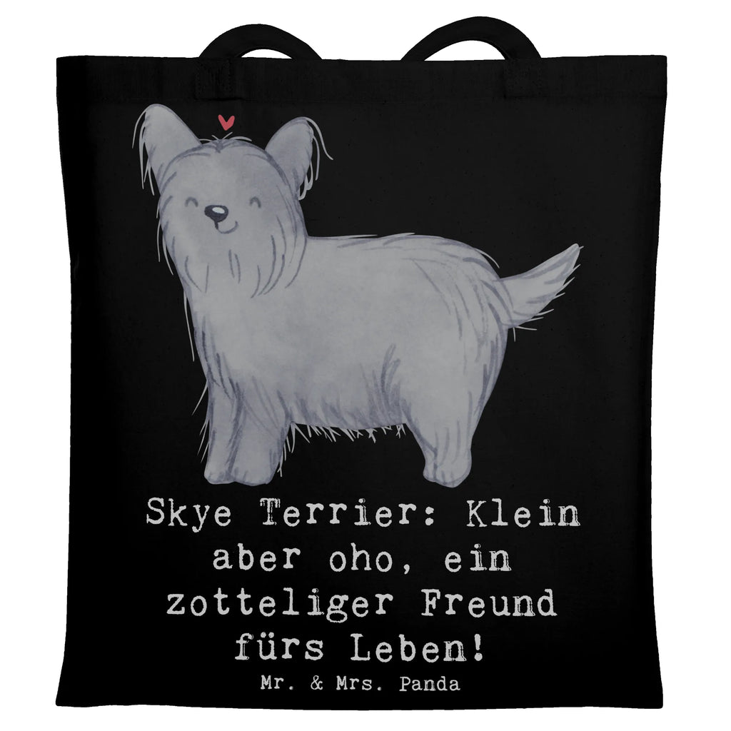 Tragetasche Skye Terrier Freund Beuteltasche, Beutel, Einkaufstasche, Jutebeutel, Stoffbeutel, Tasche, Shopper, Umhängetasche, Strandtasche, Schultertasche, Stofftasche, Tragetasche, Badetasche, Jutetasche, Einkaufstüte, Laptoptasche, Hund, Hunderasse, Rassehund, Hundebesitzer, Geschenk, Tierfreund, Schenken, Welpe