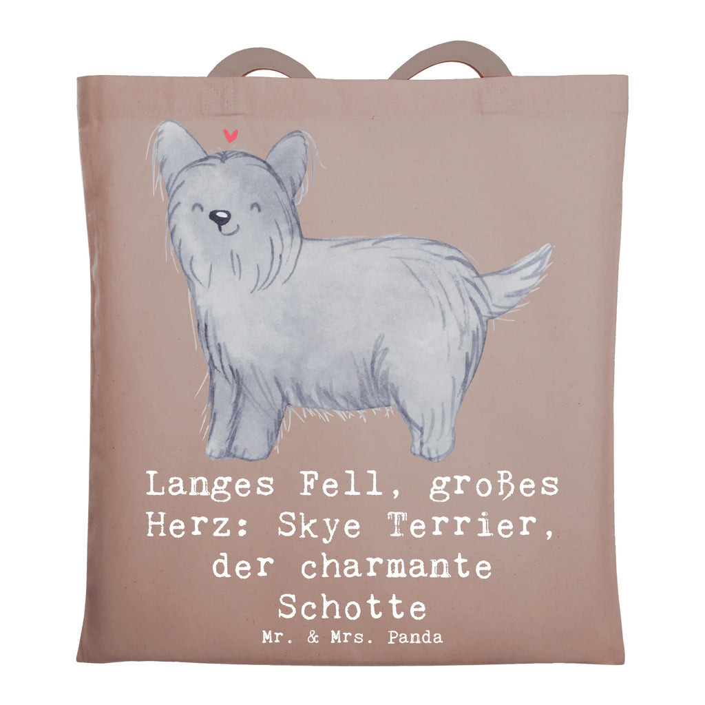 Tragetasche Skye Terrier Beuteltasche, Beutel, Einkaufstasche, Jutebeutel, Stoffbeutel, Tasche, Shopper, Umhängetasche, Strandtasche, Schultertasche, Stofftasche, Tragetasche, Badetasche, Jutetasche, Einkaufstüte, Laptoptasche, Hund, Hunderasse, Rassehund, Hundebesitzer, Geschenk, Tierfreund, Schenken, Welpe