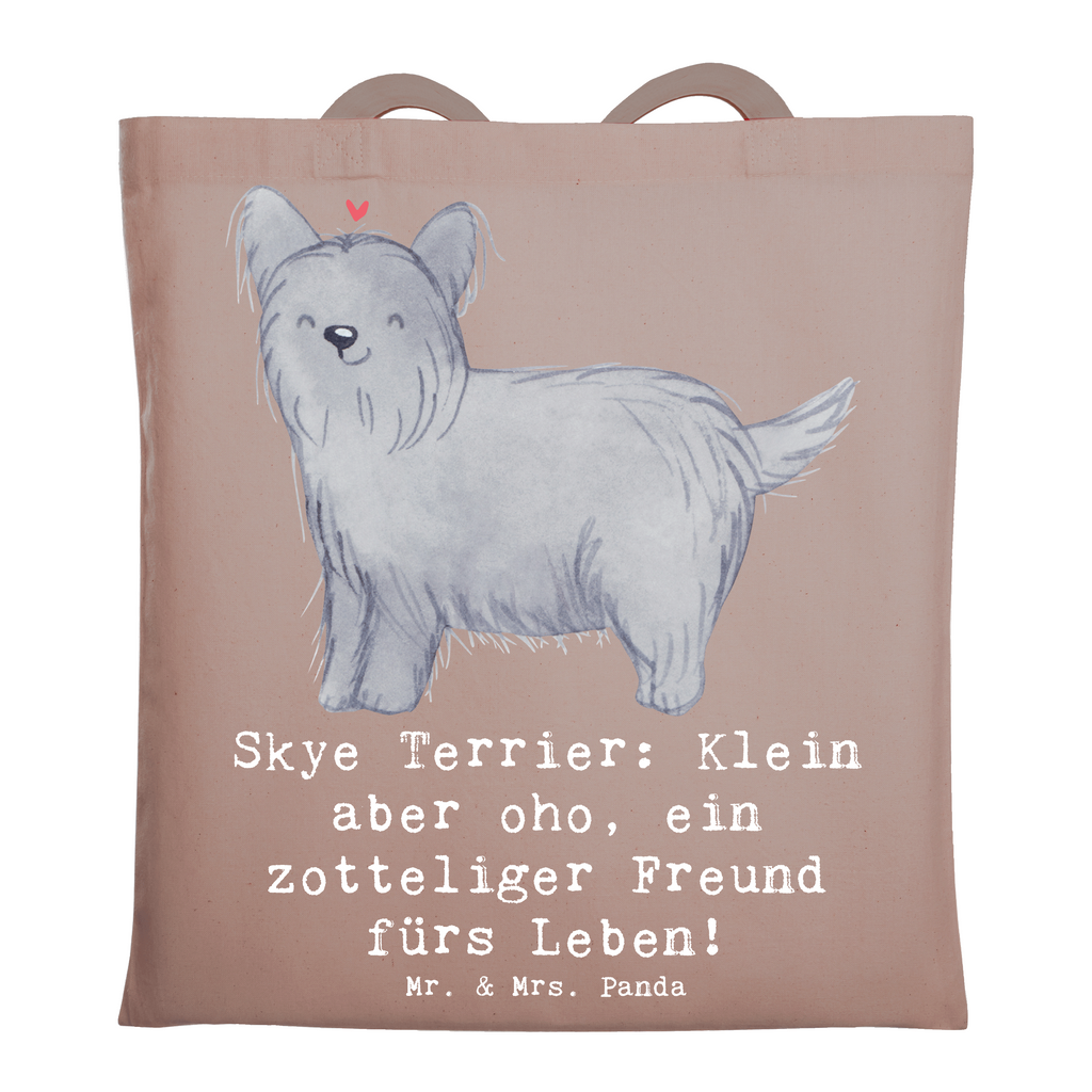 Tragetasche Skye Terrier Freund Beuteltasche, Beutel, Einkaufstasche, Jutebeutel, Stoffbeutel, Tasche, Shopper, Umhängetasche, Strandtasche, Schultertasche, Stofftasche, Tragetasche, Badetasche, Jutetasche, Einkaufstüte, Laptoptasche, Hund, Hunderasse, Rassehund, Hundebesitzer, Geschenk, Tierfreund, Schenken, Welpe