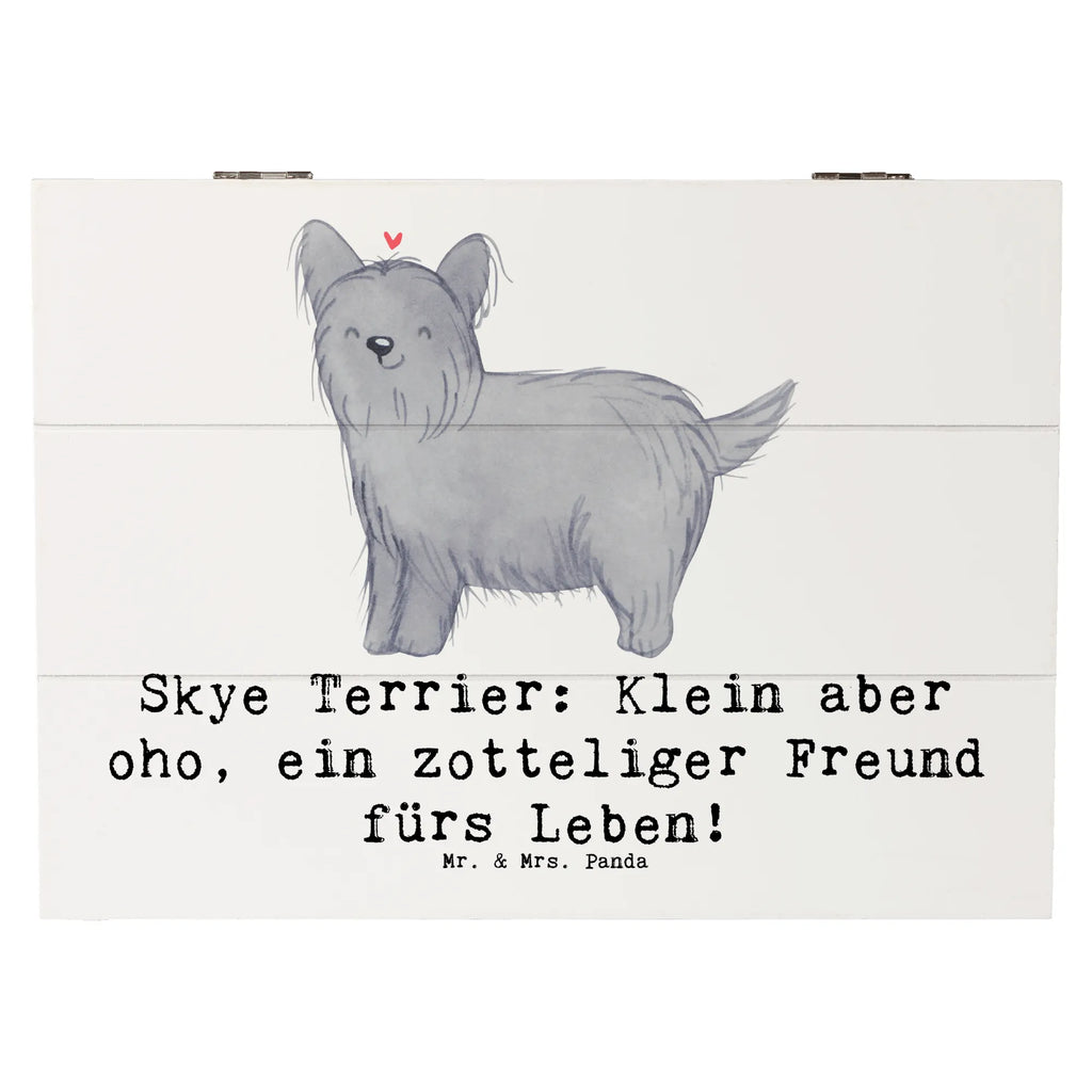 Holzkiste Skye Terrier Freund Holzkiste, Kiste, Schatzkiste, Truhe, Schatulle, XXL, Erinnerungsbox, Erinnerungskiste, Dekokiste, Aufbewahrungsbox, Geschenkbox, Geschenkdose, Hund, Hunderasse, Rassehund, Hundebesitzer, Geschenk, Tierfreund, Schenken, Welpe