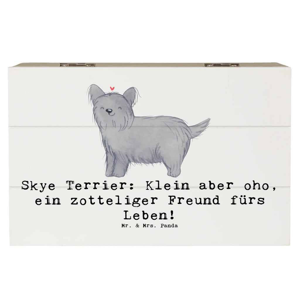 Holzkiste Skye Terrier Freund Holzkiste, Kiste, Schatzkiste, Truhe, Schatulle, XXL, Erinnerungsbox, Erinnerungskiste, Dekokiste, Aufbewahrungsbox, Geschenkbox, Geschenkdose, Hund, Hunderasse, Rassehund, Hundebesitzer, Geschenk, Tierfreund, Schenken, Welpe