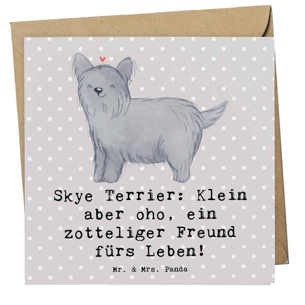 Deluxe Karte Skye Terrier Freund Karte, Grußkarte, Klappkarte, Einladungskarte, Glückwunschkarte, Hochzeitskarte, Geburtstagskarte, Hochwertige Grußkarte, Hochwertige Klappkarte, Hund, Hunderasse, Rassehund, Hundebesitzer, Geschenk, Tierfreund, Schenken, Welpe