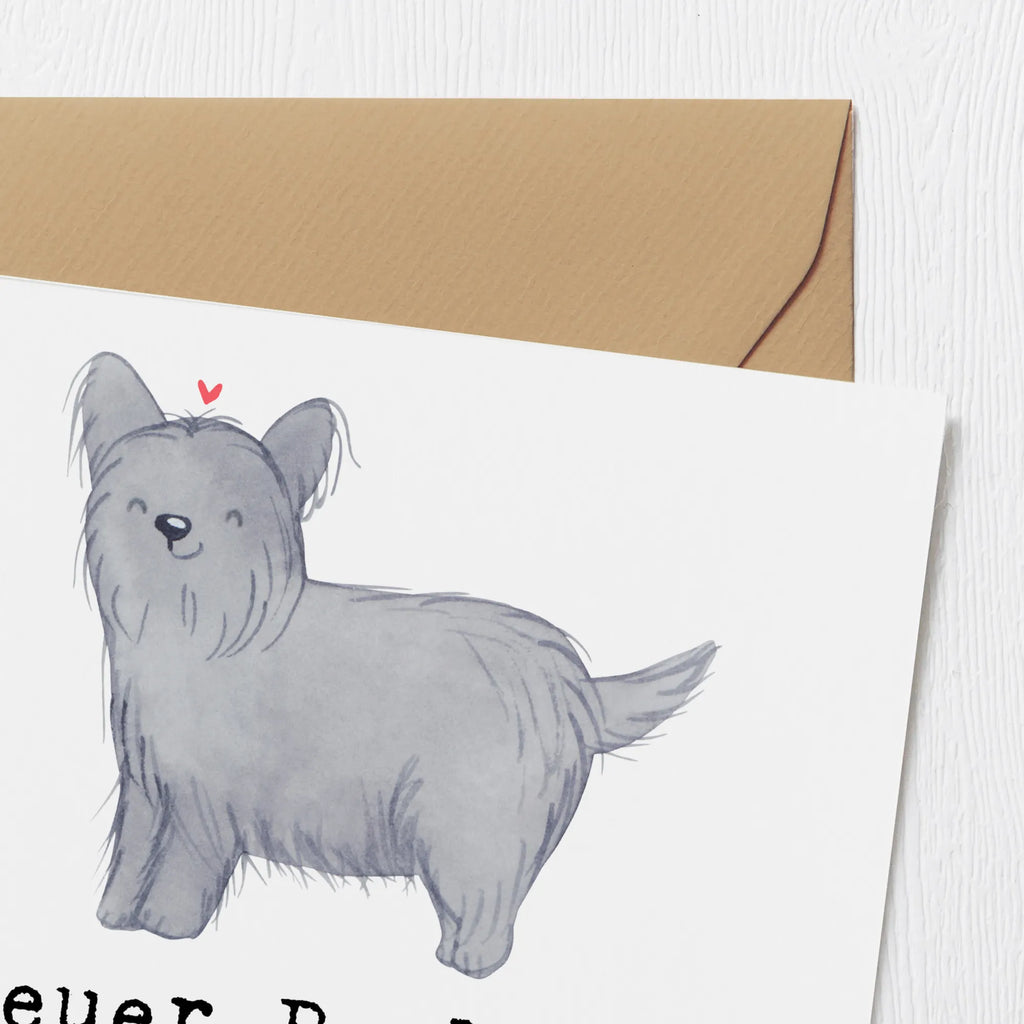 Deluxe Karte Skye Terrier Herz Karte, Grußkarte, Klappkarte, Einladungskarte, Glückwunschkarte, Hochzeitskarte, Geburtstagskarte, Hochwertige Grußkarte, Hochwertige Klappkarte, Hund, Hunderasse, Rassehund, Hundebesitzer, Geschenk, Tierfreund, Schenken, Welpe