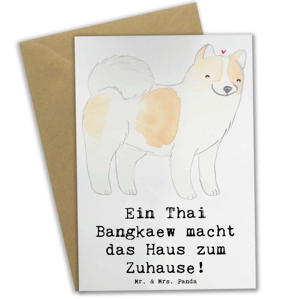 Grußkarte Thai Bangkaew Zuhause Grußkarte, Klappkarte, Einladungskarte, Glückwunschkarte, Hochzeitskarte, Geburtstagskarte, Karte, Ansichtskarten, Hund, Hunderasse, Rassehund, Hundebesitzer, Geschenk, Tierfreund, Schenken, Welpe