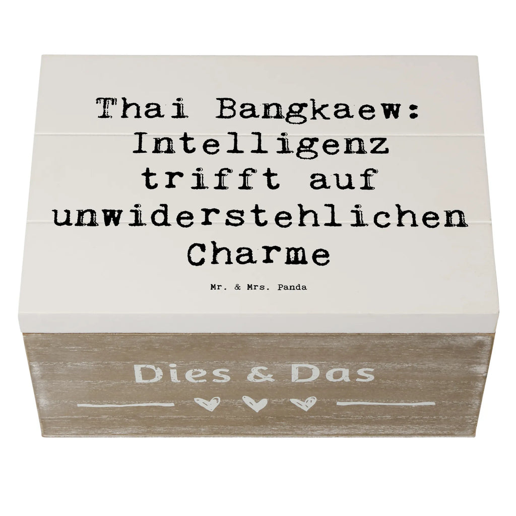 Holzkiste Spruch Thai Bangkaew Charme Holzkiste, Kiste, Schatzkiste, Truhe, Schatulle, XXL, Erinnerungsbox, Erinnerungskiste, Dekokiste, Aufbewahrungsbox, Geschenkbox, Geschenkdose, Hund, Hunderasse, Rassehund, Hundebesitzer, Geschenk, Tierfreund, Schenken, Welpe