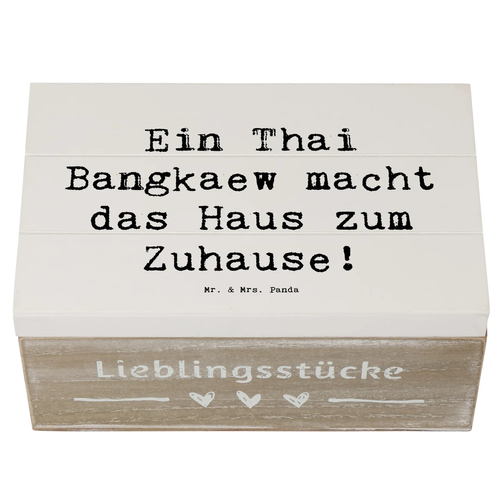 Holzkiste Spruch Thai Bangkaew Zuhause Holzkiste, Kiste, Schatzkiste, Truhe, Schatulle, XXL, Erinnerungsbox, Erinnerungskiste, Dekokiste, Aufbewahrungsbox, Geschenkbox, Geschenkdose, Hund, Hunderasse, Rassehund, Hundebesitzer, Geschenk, Tierfreund, Schenken, Welpe