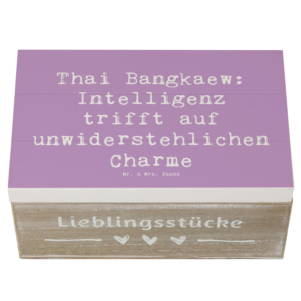 Holzkiste Spruch Thai Bangkaew Charme Holzkiste, Kiste, Schatzkiste, Truhe, Schatulle, XXL, Erinnerungsbox, Erinnerungskiste, Dekokiste, Aufbewahrungsbox, Geschenkbox, Geschenkdose, Hund, Hunderasse, Rassehund, Hundebesitzer, Geschenk, Tierfreund, Schenken, Welpe