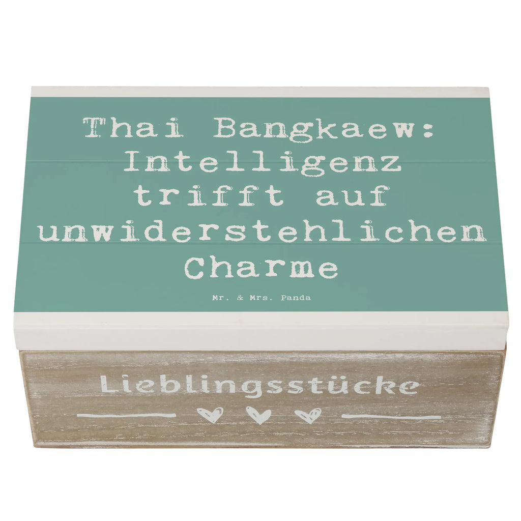 Holzkiste Spruch Thai Bangkaew Charme Holzkiste, Kiste, Schatzkiste, Truhe, Schatulle, XXL, Erinnerungsbox, Erinnerungskiste, Dekokiste, Aufbewahrungsbox, Geschenkbox, Geschenkdose, Hund, Hunderasse, Rassehund, Hundebesitzer, Geschenk, Tierfreund, Schenken, Welpe