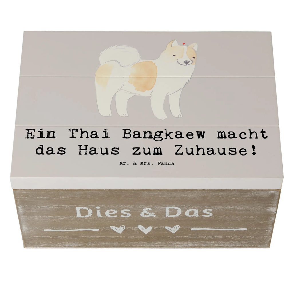 Holzkiste Thai Bangkaew Zuhause Holzkiste, Kiste, Schatzkiste, Truhe, Schatulle, XXL, Erinnerungsbox, Erinnerungskiste, Dekokiste, Aufbewahrungsbox, Geschenkbox, Geschenkdose, Hund, Hunderasse, Rassehund, Hundebesitzer, Geschenk, Tierfreund, Schenken, Welpe