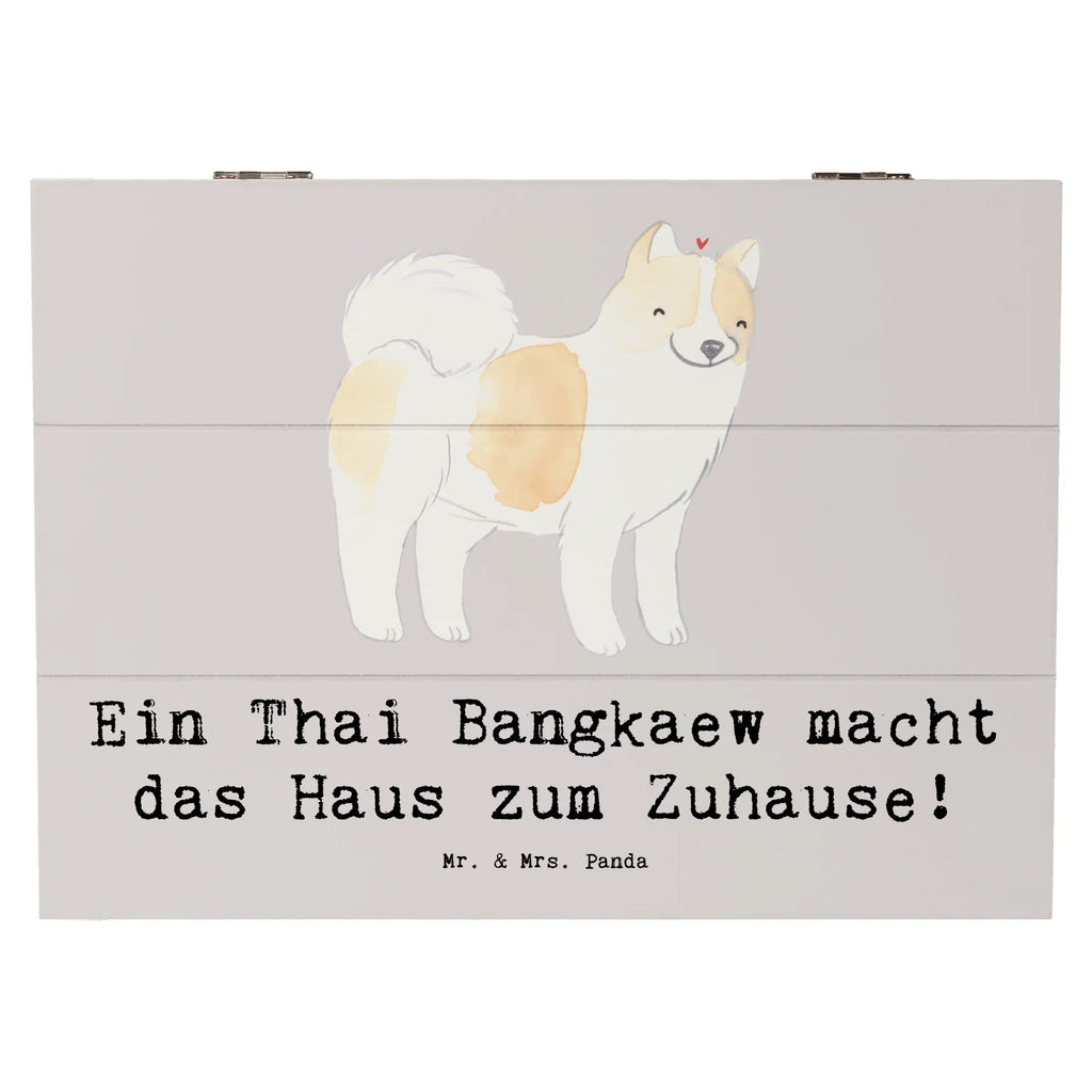 Holzkiste Thai Bangkaew Zuhause Holzkiste, Kiste, Schatzkiste, Truhe, Schatulle, XXL, Erinnerungsbox, Erinnerungskiste, Dekokiste, Aufbewahrungsbox, Geschenkbox, Geschenkdose, Hund, Hunderasse, Rassehund, Hundebesitzer, Geschenk, Tierfreund, Schenken, Welpe