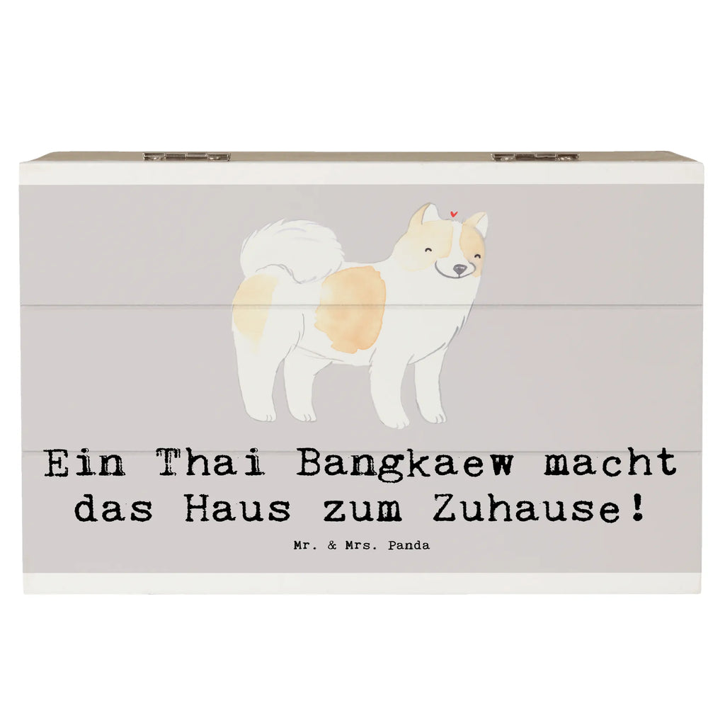 Holzkiste Thai Bangkaew Zuhause Holzkiste, Kiste, Schatzkiste, Truhe, Schatulle, XXL, Erinnerungsbox, Erinnerungskiste, Dekokiste, Aufbewahrungsbox, Geschenkbox, Geschenkdose, Hund, Hunderasse, Rassehund, Hundebesitzer, Geschenk, Tierfreund, Schenken, Welpe