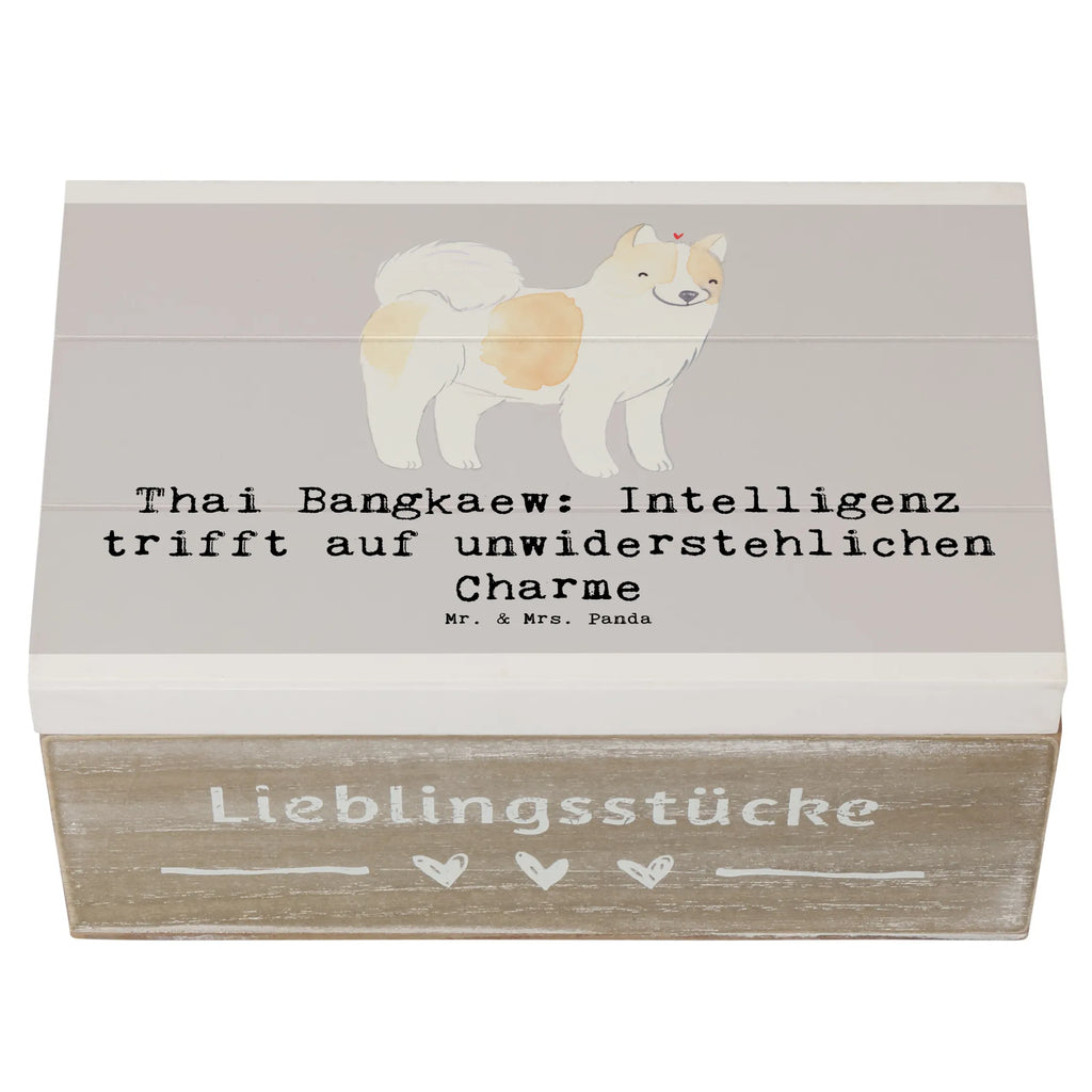 Holzkiste Thai Bangkaew Charme Holzkiste, Kiste, Schatzkiste, Truhe, Schatulle, XXL, Erinnerungsbox, Erinnerungskiste, Dekokiste, Aufbewahrungsbox, Geschenkbox, Geschenkdose, Hund, Hunderasse, Rassehund, Hundebesitzer, Geschenk, Tierfreund, Schenken, Welpe