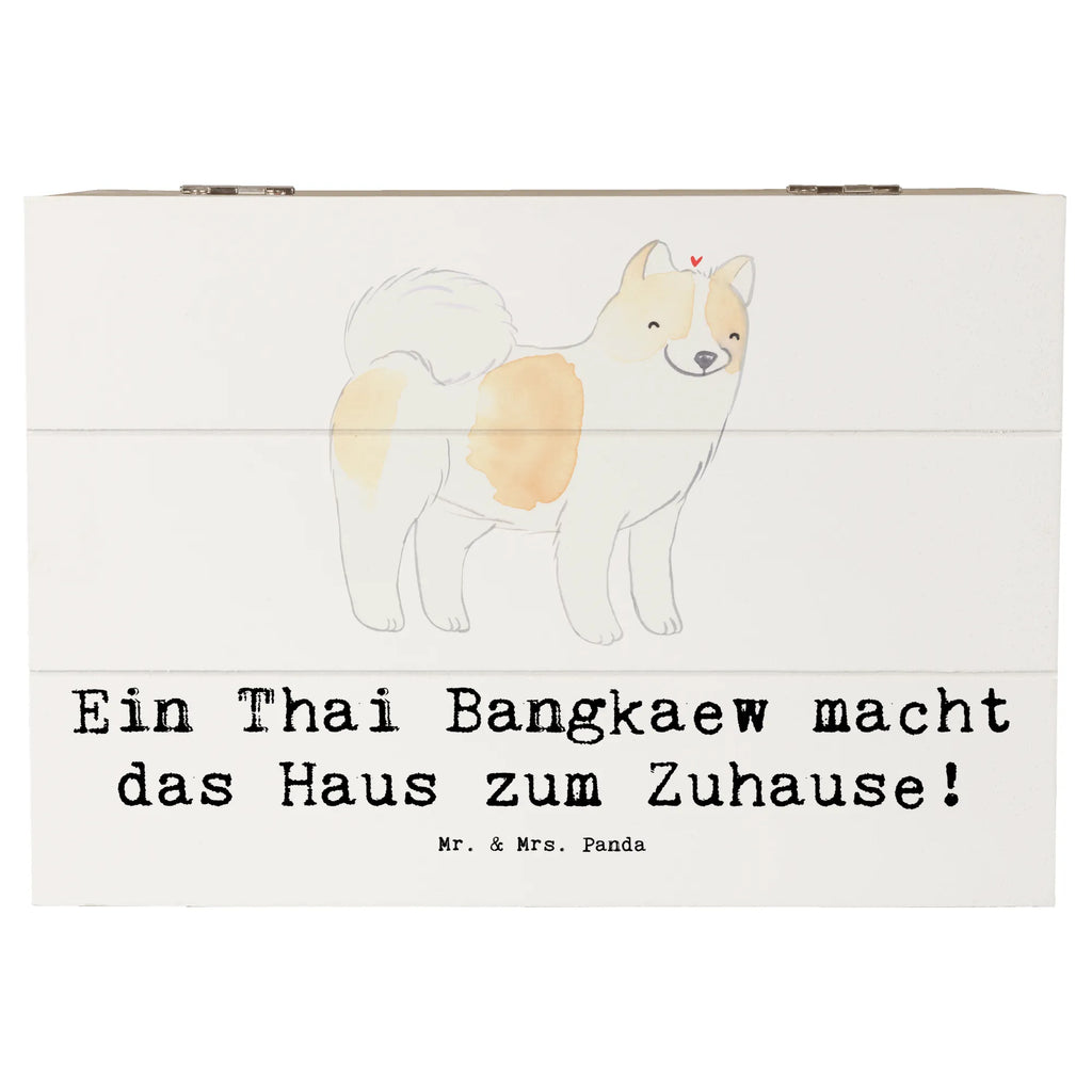 Holzkiste Thai Bangkaew Zuhause Holzkiste, Kiste, Schatzkiste, Truhe, Schatulle, XXL, Erinnerungsbox, Erinnerungskiste, Dekokiste, Aufbewahrungsbox, Geschenkbox, Geschenkdose, Hund, Hunderasse, Rassehund, Hundebesitzer, Geschenk, Tierfreund, Schenken, Welpe