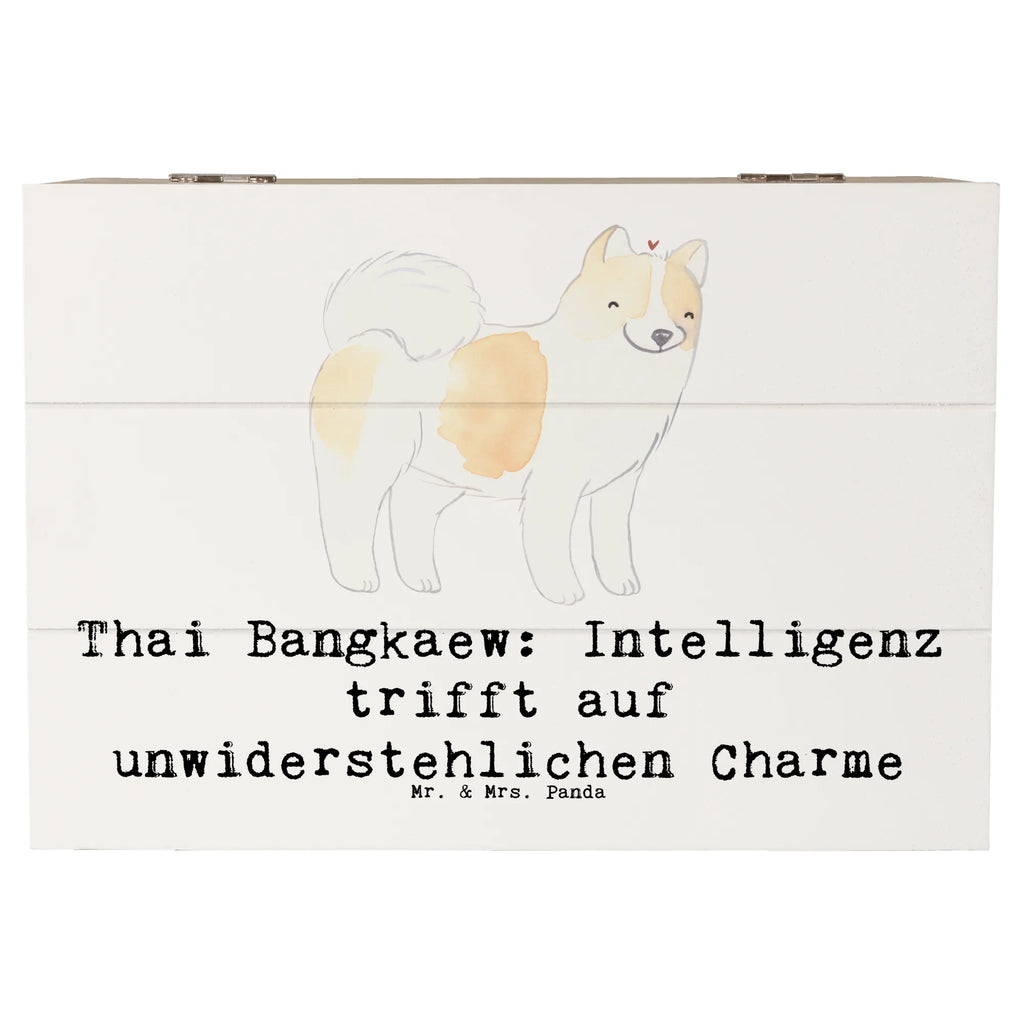 Holzkiste Thai Bangkaew Charme Holzkiste, Kiste, Schatzkiste, Truhe, Schatulle, XXL, Erinnerungsbox, Erinnerungskiste, Dekokiste, Aufbewahrungsbox, Geschenkbox, Geschenkdose, Hund, Hunderasse, Rassehund, Hundebesitzer, Geschenk, Tierfreund, Schenken, Welpe