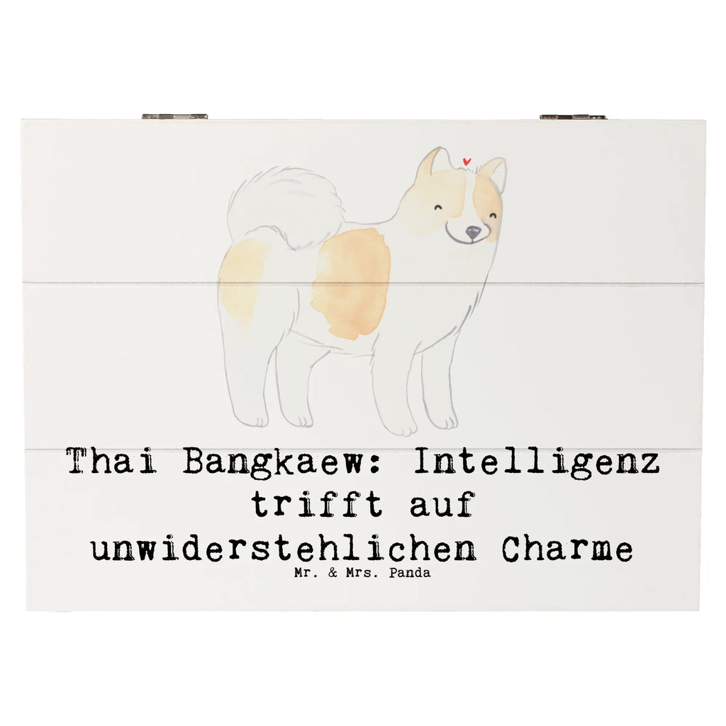 Holzkiste Thai Bangkaew Charme Holzkiste, Kiste, Schatzkiste, Truhe, Schatulle, XXL, Erinnerungsbox, Erinnerungskiste, Dekokiste, Aufbewahrungsbox, Geschenkbox, Geschenkdose, Hund, Hunderasse, Rassehund, Hundebesitzer, Geschenk, Tierfreund, Schenken, Welpe