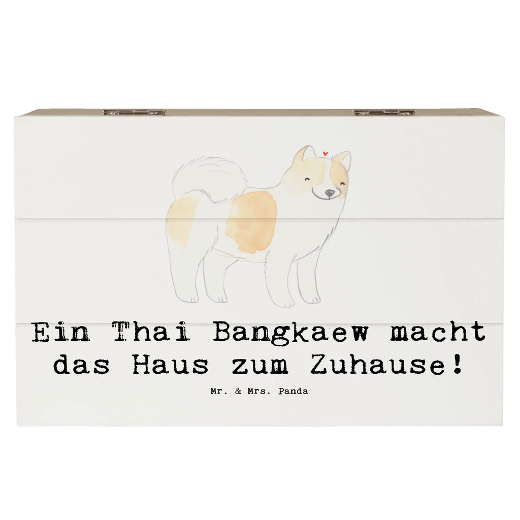 Holzkiste Thai Bangkaew Zuhause Holzkiste, Kiste, Schatzkiste, Truhe, Schatulle, XXL, Erinnerungsbox, Erinnerungskiste, Dekokiste, Aufbewahrungsbox, Geschenkbox, Geschenkdose, Hund, Hunderasse, Rassehund, Hundebesitzer, Geschenk, Tierfreund, Schenken, Welpe