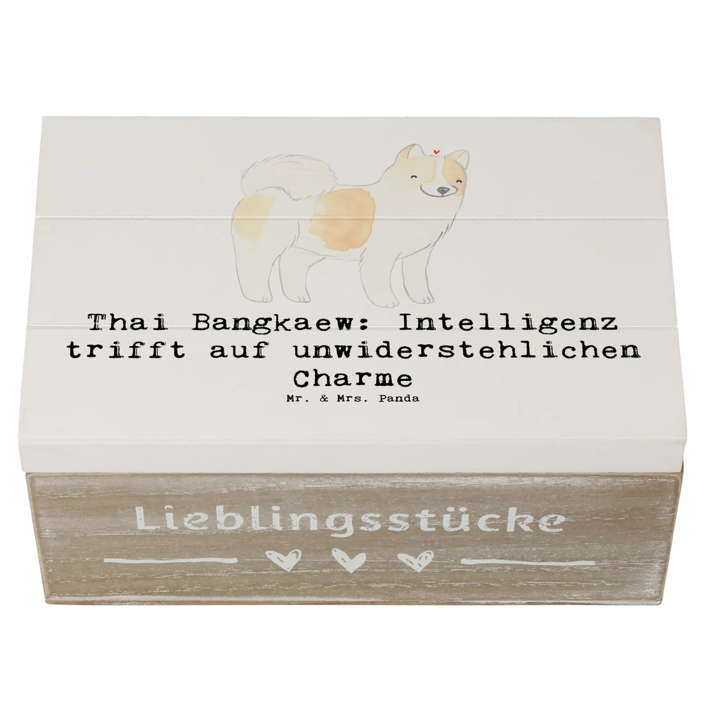 Holzkiste Thai Bangkaew Charme Holzkiste, Kiste, Schatzkiste, Truhe, Schatulle, XXL, Erinnerungsbox, Erinnerungskiste, Dekokiste, Aufbewahrungsbox, Geschenkbox, Geschenkdose, Hund, Hunderasse, Rassehund, Hundebesitzer, Geschenk, Tierfreund, Schenken, Welpe