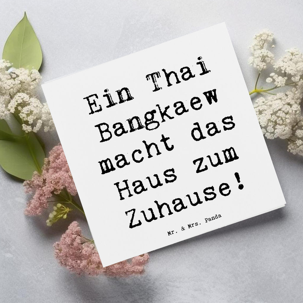 Deluxe Karte Spruch Thai Bangkaew Zuhause Karte, Grußkarte, Klappkarte, Einladungskarte, Glückwunschkarte, Hochzeitskarte, Geburtstagskarte, Hochwertige Grußkarte, Hochwertige Klappkarte, Hund, Hunderasse, Rassehund, Hundebesitzer, Geschenk, Tierfreund, Schenken, Welpe