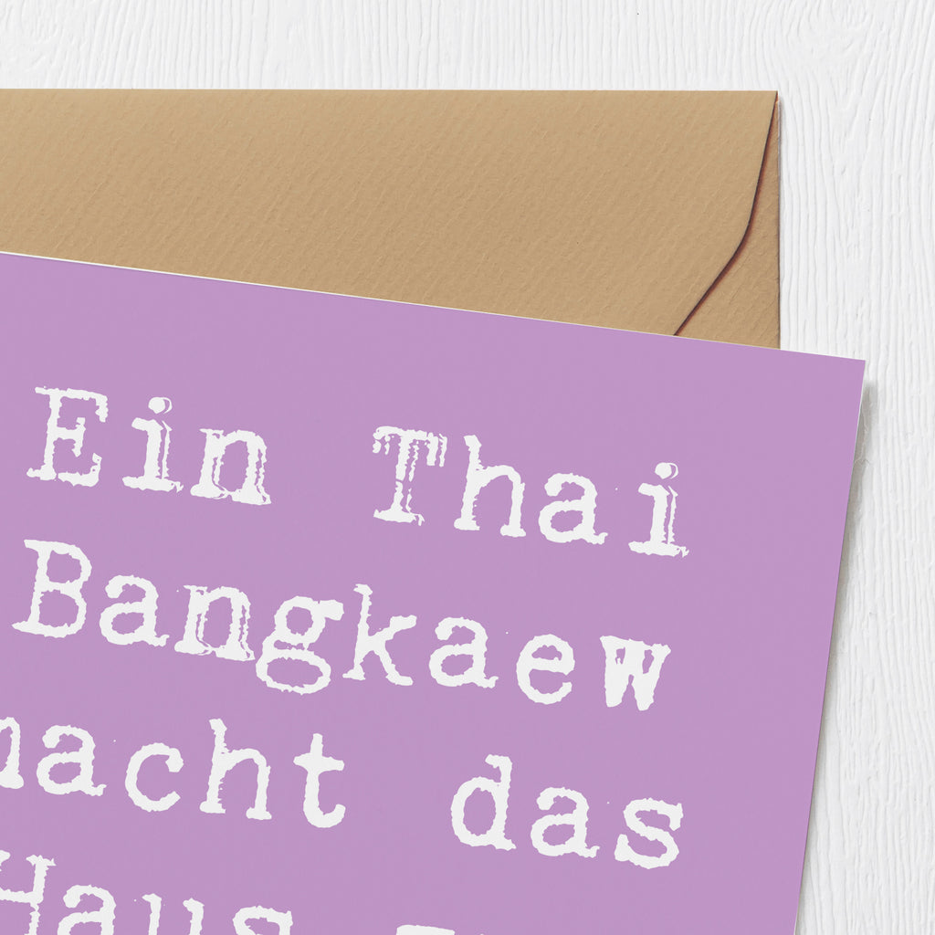 Deluxe Karte Spruch Thai Bangkaew Zuhause Karte, Grußkarte, Klappkarte, Einladungskarte, Glückwunschkarte, Hochzeitskarte, Geburtstagskarte, Hochwertige Grußkarte, Hochwertige Klappkarte, Hund, Hunderasse, Rassehund, Hundebesitzer, Geschenk, Tierfreund, Schenken, Welpe