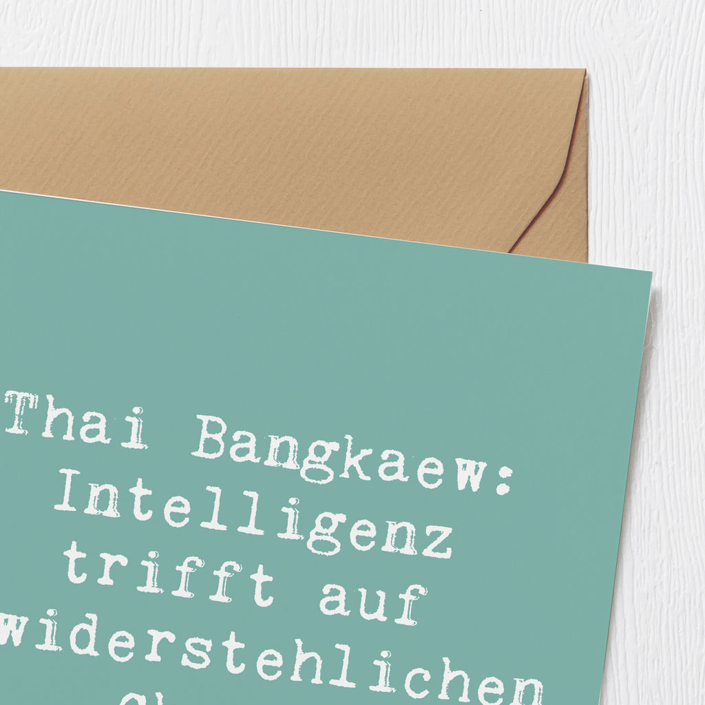 Deluxe Karte Spruch Thai Bangkaew Charme Karte, Grußkarte, Klappkarte, Einladungskarte, Glückwunschkarte, Hochzeitskarte, Geburtstagskarte, Hochwertige Grußkarte, Hochwertige Klappkarte, Hund, Hunderasse, Rassehund, Hundebesitzer, Geschenk, Tierfreund, Schenken, Welpe