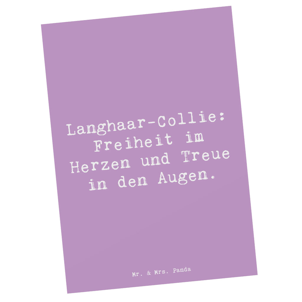 Postkarte Spruch Langhaar Collie Treue Postkarte, Karte, Geschenkkarte, Grußkarte, Einladung, Ansichtskarte, Geburtstagskarte, Einladungskarte, Dankeskarte, Ansichtskarten, Einladung Geburtstag, Einladungskarten Geburtstag, Hund, Hunderasse, Rassehund, Hundebesitzer, Geschenk, Tierfreund, Schenken, Welpe