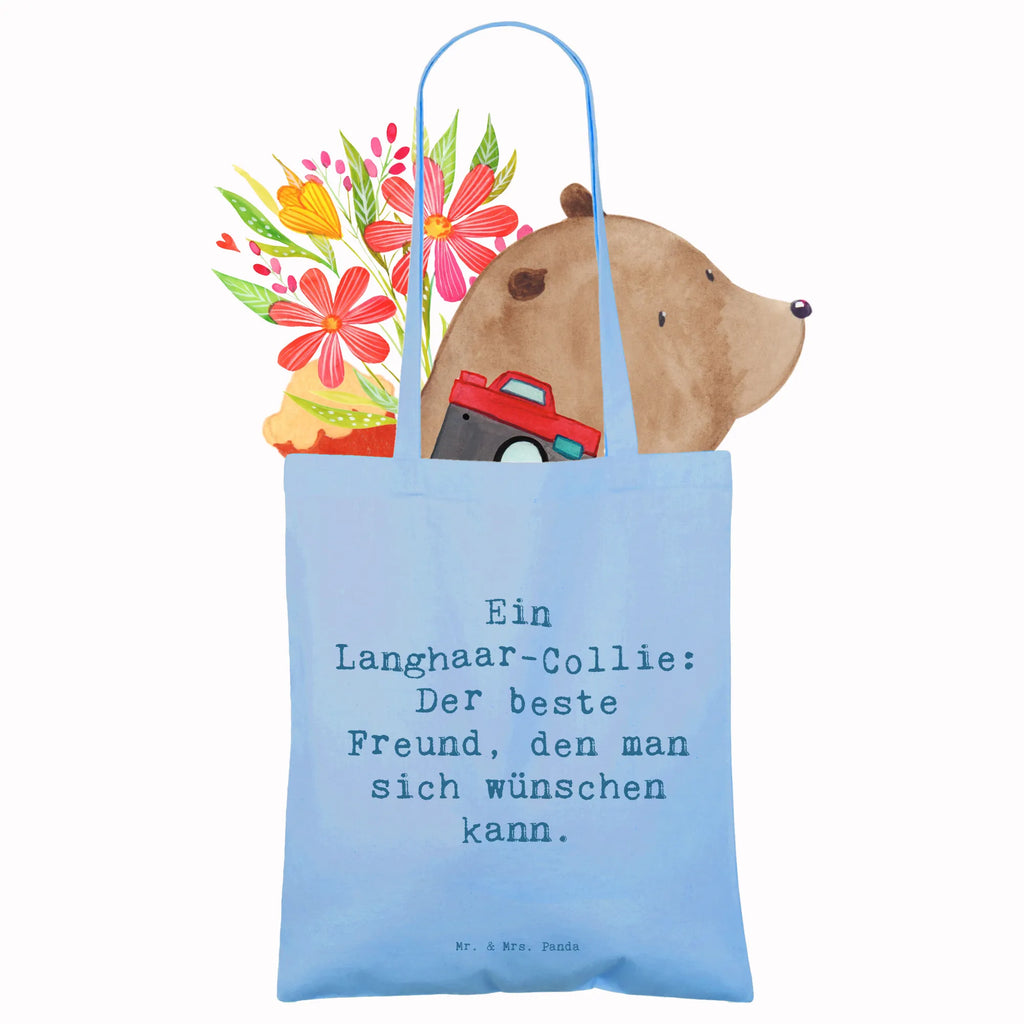 Tragetasche Spruch Langhaar Collie Freund Beuteltasche, Beutel, Einkaufstasche, Jutebeutel, Stoffbeutel, Tasche, Shopper, Umhängetasche, Strandtasche, Schultertasche, Stofftasche, Tragetasche, Badetasche, Jutetasche, Einkaufstüte, Laptoptasche, Hund, Hunderasse, Rassehund, Hundebesitzer, Geschenk, Tierfreund, Schenken, Welpe