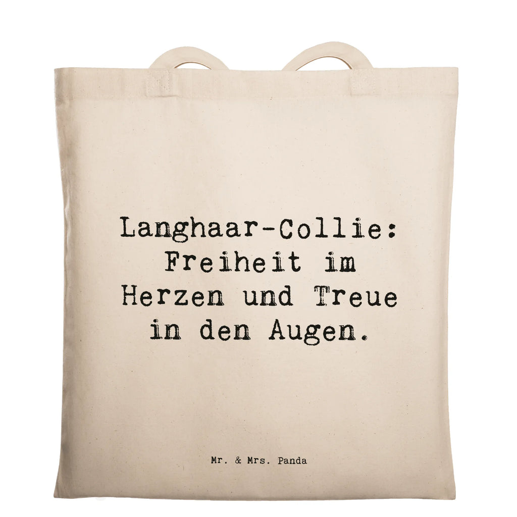 Tragetasche Spruch Langhaar Collie Treue Beuteltasche, Beutel, Einkaufstasche, Jutebeutel, Stoffbeutel, Tasche, Shopper, Umhängetasche, Strandtasche, Schultertasche, Stofftasche, Tragetasche, Badetasche, Jutetasche, Einkaufstüte, Laptoptasche, Hund, Hunderasse, Rassehund, Hundebesitzer, Geschenk, Tierfreund, Schenken, Welpe