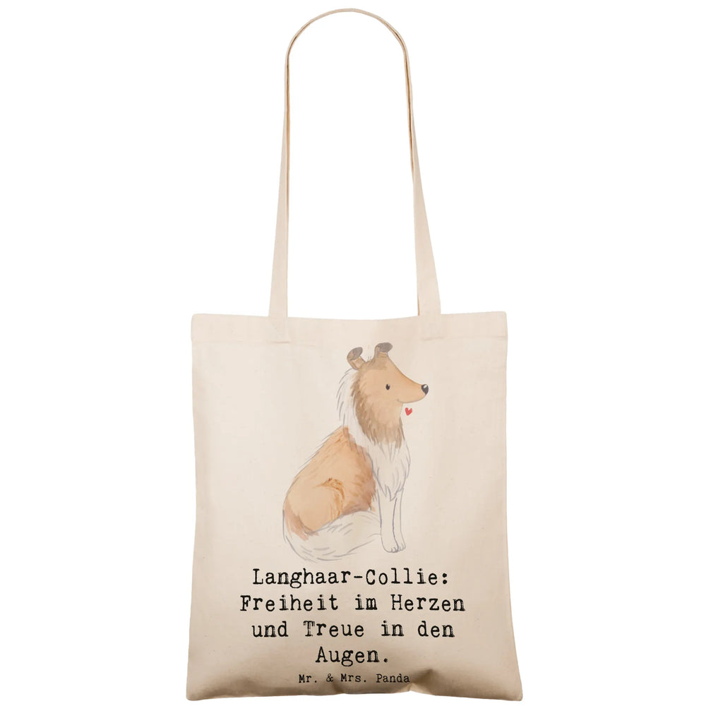 Tragetasche Langhaar Collie Treue Beuteltasche, Beutel, Einkaufstasche, Jutebeutel, Stoffbeutel, Tasche, Shopper, Umhängetasche, Strandtasche, Schultertasche, Stofftasche, Tragetasche, Badetasche, Jutetasche, Einkaufstüte, Laptoptasche, Hund, Hunderasse, Rassehund, Hundebesitzer, Geschenk, Tierfreund, Schenken, Welpe