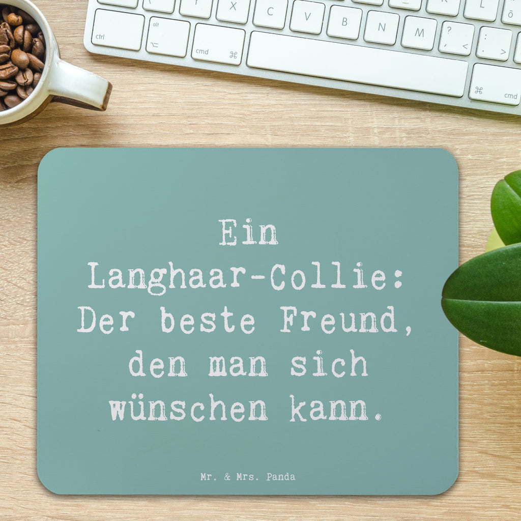 Mauspad Spruch Langhaar Collie Freund Mousepad, Computer zubehör, Büroausstattung, PC Zubehör, Arbeitszimmer, Mauspad, Einzigartiges Mauspad, Designer Mauspad, Mausunterlage, Mauspad Büro, Hund, Hunderasse, Rassehund, Hundebesitzer, Geschenk, Tierfreund, Schenken, Welpe