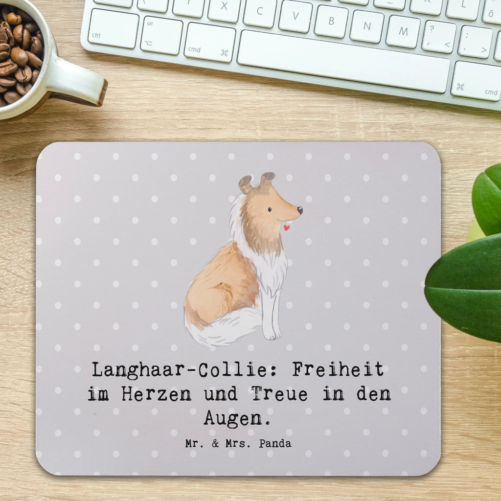 Mauspad Langhaar Collie Treue Mousepad, Computer zubehör, Büroausstattung, PC Zubehör, Arbeitszimmer, Mauspad, Einzigartiges Mauspad, Designer Mauspad, Mausunterlage, Mauspad Büro, Hund, Hunderasse, Rassehund, Hundebesitzer, Geschenk, Tierfreund, Schenken, Welpe