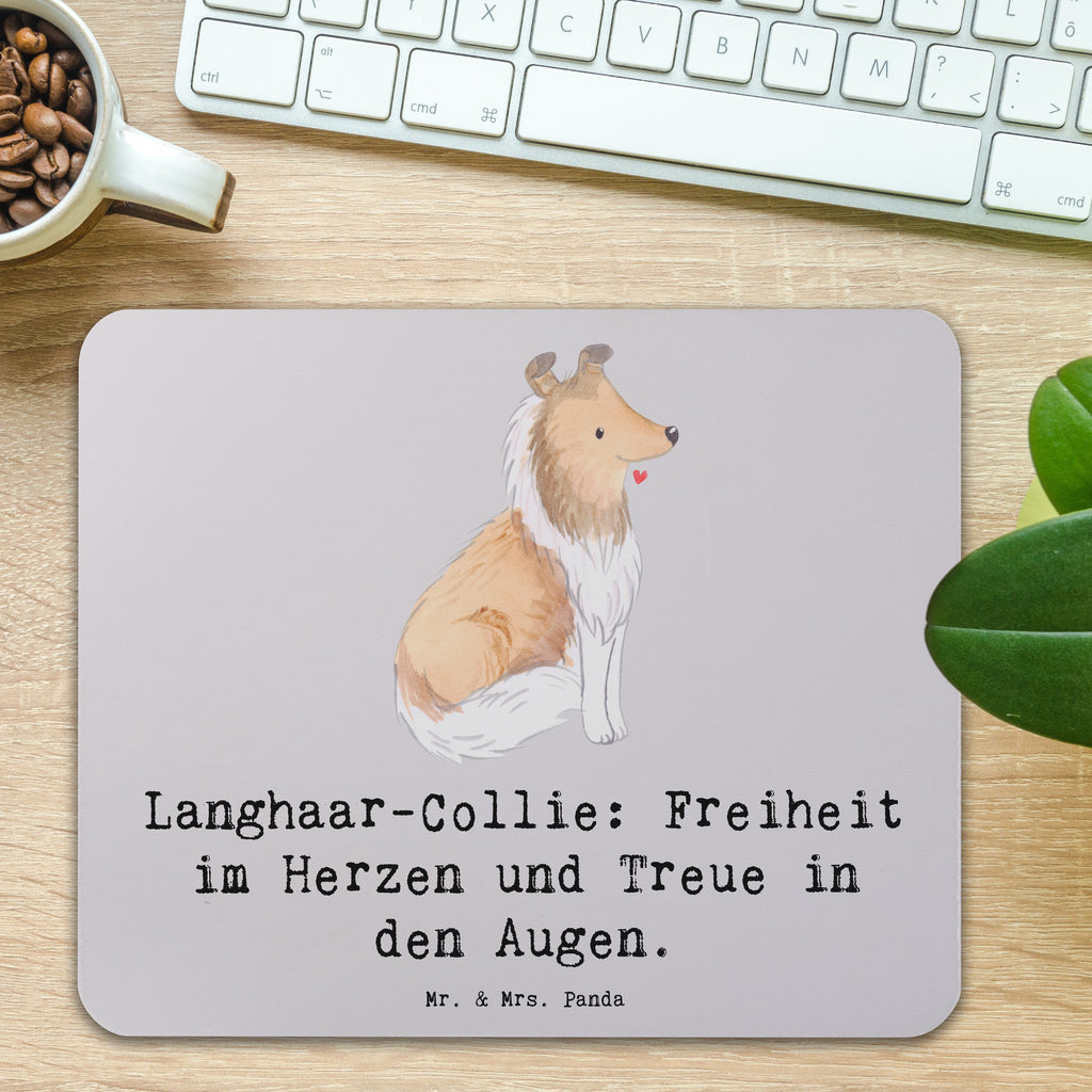 Mauspad Langhaar Collie Treue Mousepad, Computer zubehör, Büroausstattung, PC Zubehör, Arbeitszimmer, Mauspad, Einzigartiges Mauspad, Designer Mauspad, Mausunterlage, Mauspad Büro, Hund, Hunderasse, Rassehund, Hundebesitzer, Geschenk, Tierfreund, Schenken, Welpe