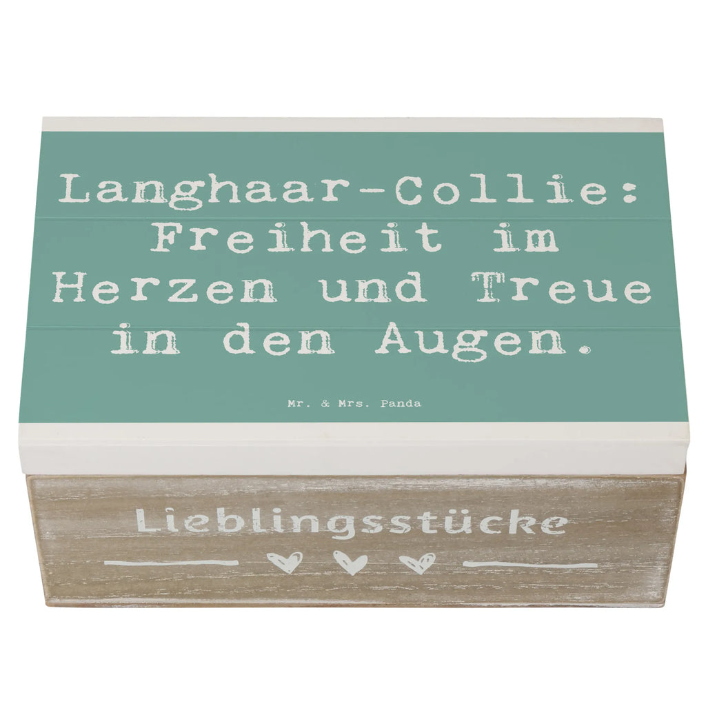 Holzkiste Spruch Langhaar Collie Treue Holzkiste, Kiste, Schatzkiste, Truhe, Schatulle, XXL, Erinnerungsbox, Erinnerungskiste, Dekokiste, Aufbewahrungsbox, Geschenkbox, Geschenkdose, Hund, Hunderasse, Rassehund, Hundebesitzer, Geschenk, Tierfreund, Schenken, Welpe