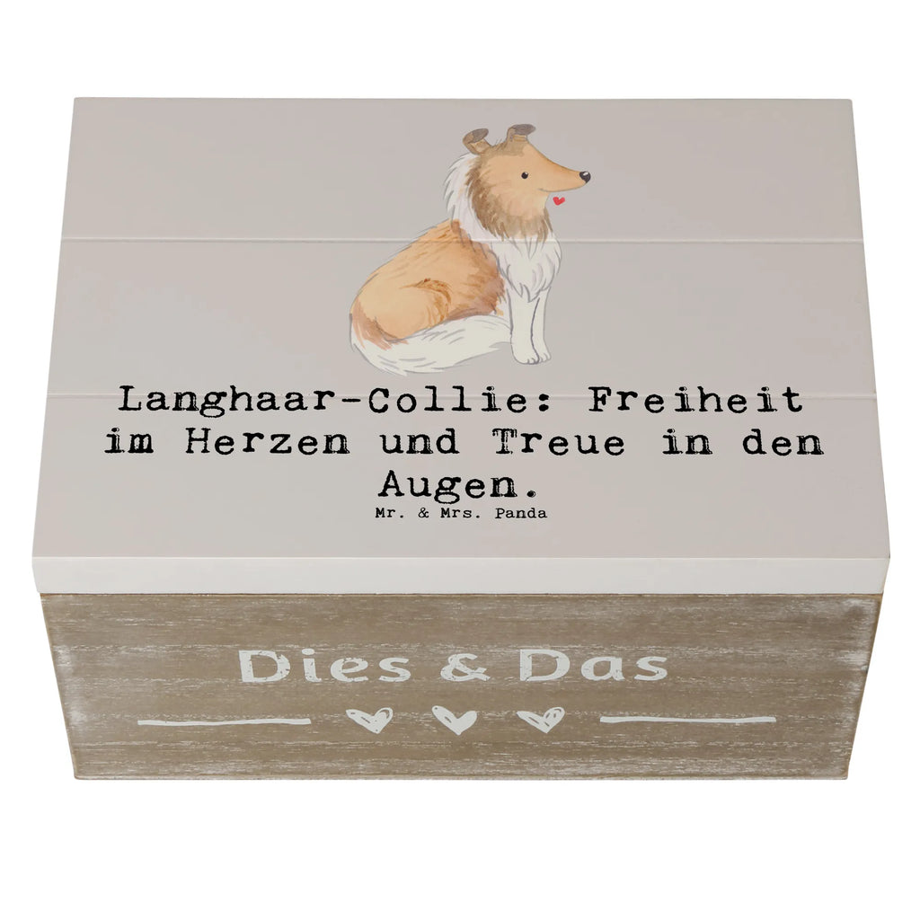 Holzkiste Langhaar Collie Treue Holzkiste, Kiste, Schatzkiste, Truhe, Schatulle, XXL, Erinnerungsbox, Erinnerungskiste, Dekokiste, Aufbewahrungsbox, Geschenkbox, Geschenkdose, Hund, Hunderasse, Rassehund, Hundebesitzer, Geschenk, Tierfreund, Schenken, Welpe