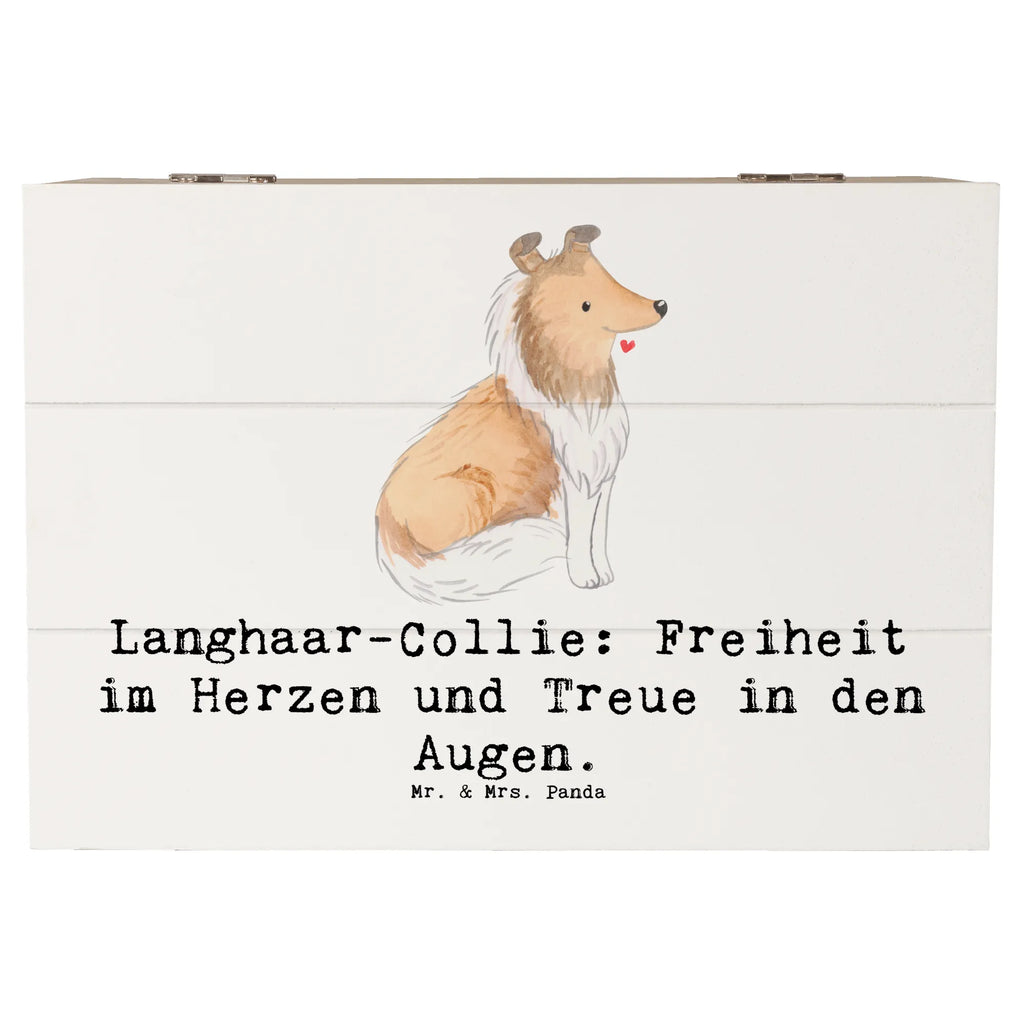 Holzkiste Langhaar Collie Treue Holzkiste, Kiste, Schatzkiste, Truhe, Schatulle, XXL, Erinnerungsbox, Erinnerungskiste, Dekokiste, Aufbewahrungsbox, Geschenkbox, Geschenkdose, Hund, Hunderasse, Rassehund, Hundebesitzer, Geschenk, Tierfreund, Schenken, Welpe