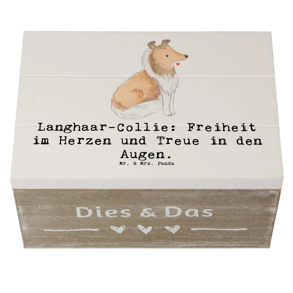 Holzkiste Langhaar Collie Treue Holzkiste, Kiste, Schatzkiste, Truhe, Schatulle, XXL, Erinnerungsbox, Erinnerungskiste, Dekokiste, Aufbewahrungsbox, Geschenkbox, Geschenkdose, Hund, Hunderasse, Rassehund, Hundebesitzer, Geschenk, Tierfreund, Schenken, Welpe