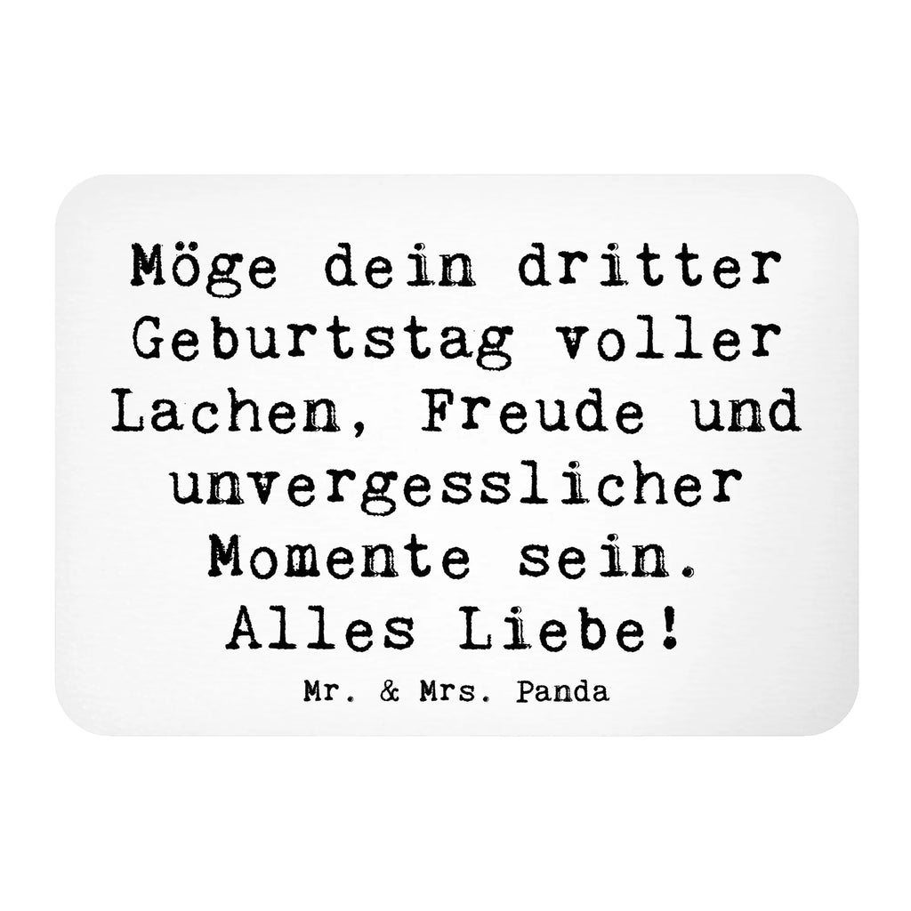 Magnet Spruch 3. Geburtstag Glück Kühlschrankmagnet, Pinnwandmagnet, Souvenir Magnet, Motivmagnete, Dekomagnet, Whiteboard Magnet, Notiz Magnet, Kühlschrank Dekoration, Geburtstag, Geburtstagsgeschenk, Geschenk