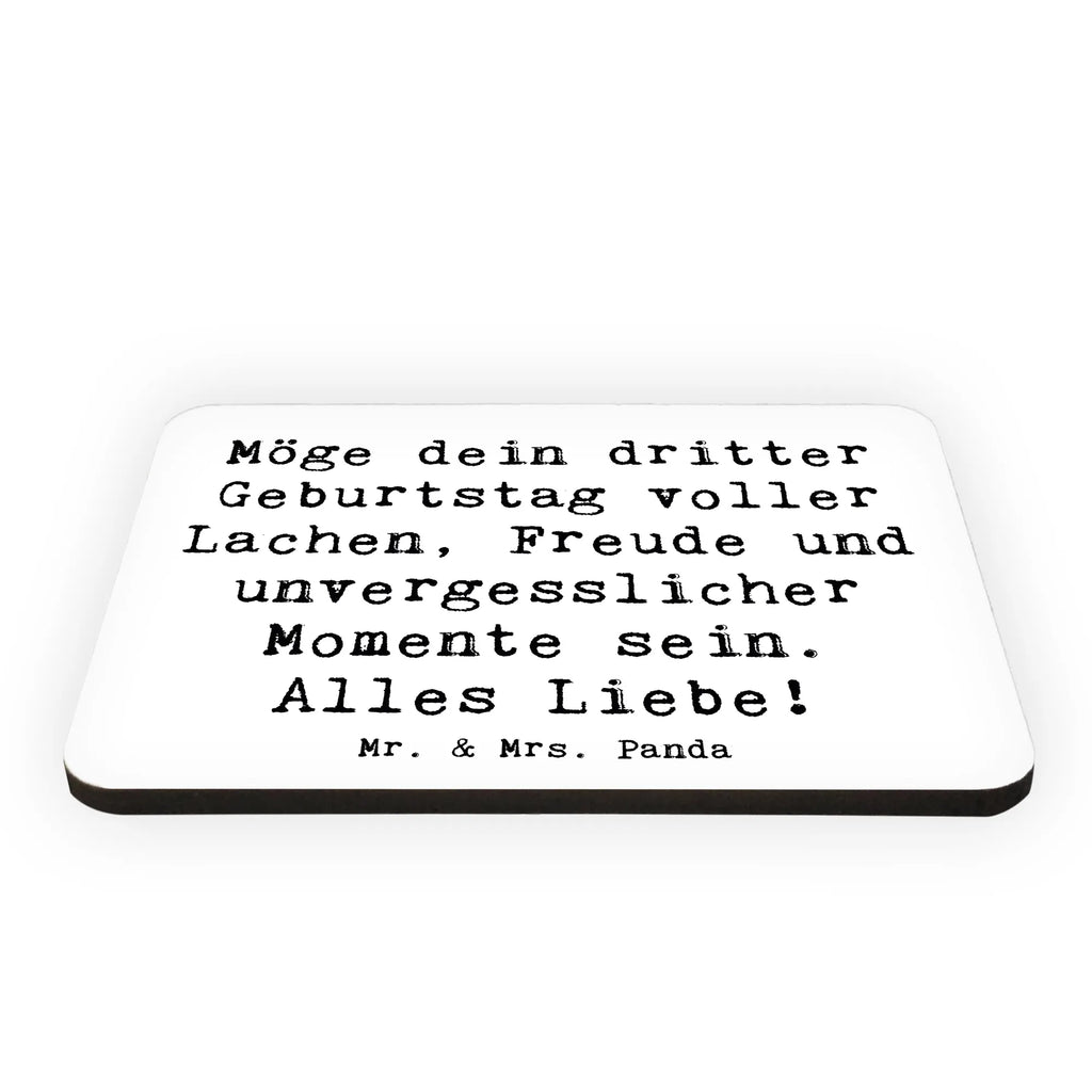 Magnet Spruch 3. Geburtstag Glück Kühlschrankmagnet, Pinnwandmagnet, Souvenir Magnet, Motivmagnete, Dekomagnet, Whiteboard Magnet, Notiz Magnet, Kühlschrank Dekoration, Geburtstag, Geburtstagsgeschenk, Geschenk